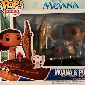 Moana & Pua on boat funko pop
